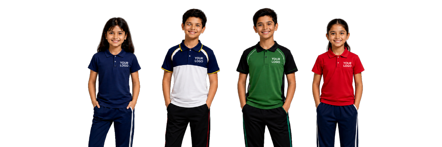 School Polos and T-Shirts Manufacturer in Mumbai
